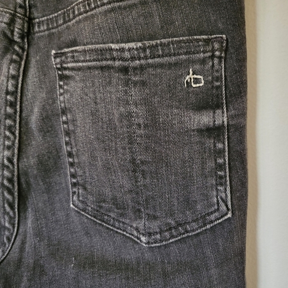 VGUC Rag & Bone Lenox High Waist Ankle Skinny Black 24 - Picture 7 of 14